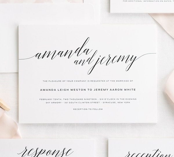 See How Formal Wedding Invitations Have Changed Through The Years