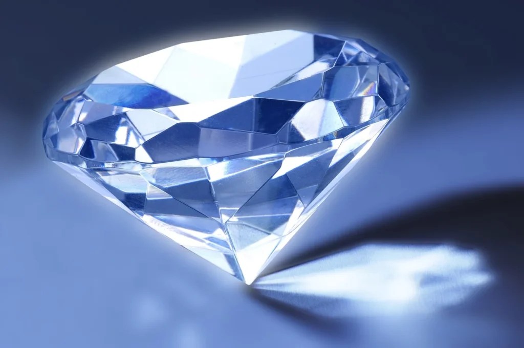 Diamond Gemstone Refraction